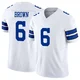 Camden Brown Dallas Cowboys ＃6 Limited Youth White Vapor F.U.S.E. Jersey