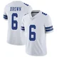Camden Brown Dallas Cowboys ＃6 Limited Youth White Vapor Untouchable Jersey