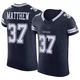 Christian Matthew Dallas Cowboys ＃37 Elite Men's Navy Vapor F.U.S.E. Jersey