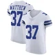Christian Matthew Dallas Cowboys ＃37 Elite Men's White Vapor Untouchable Jersey