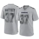 Christian Matthew Dallas Cowboys ＃37 Game Men's Gray Atmosphere Fashion Jersey