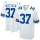 Christian Matthew Dallas Cowboys ＃37 Game Men's White Jersey