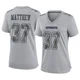 Christian Matthew Dallas Cowboys ＃37 Game Women's Gray Atmosphere Fashion Jersey
