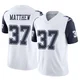Christian Matthew Dallas Cowboys ＃37 Limited Men's White 2nd Alternate Vapor F.U.S.E. Jersey