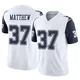 Christian Matthew Dallas Cowboys ＃37 Limited Youth White 2nd Alternate Vapor F.U.S.E. Jersey