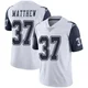 Christian Matthew Dallas Cowboys ＃37 Limited Youth White Color Rush Vapor Untouchable Jersey