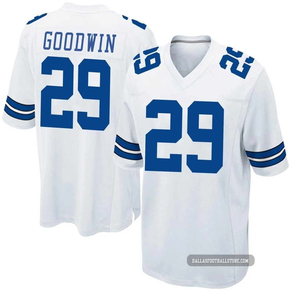 C.J. Goodwin Dallas Cowboys ＃29 Game Men's White Jersey