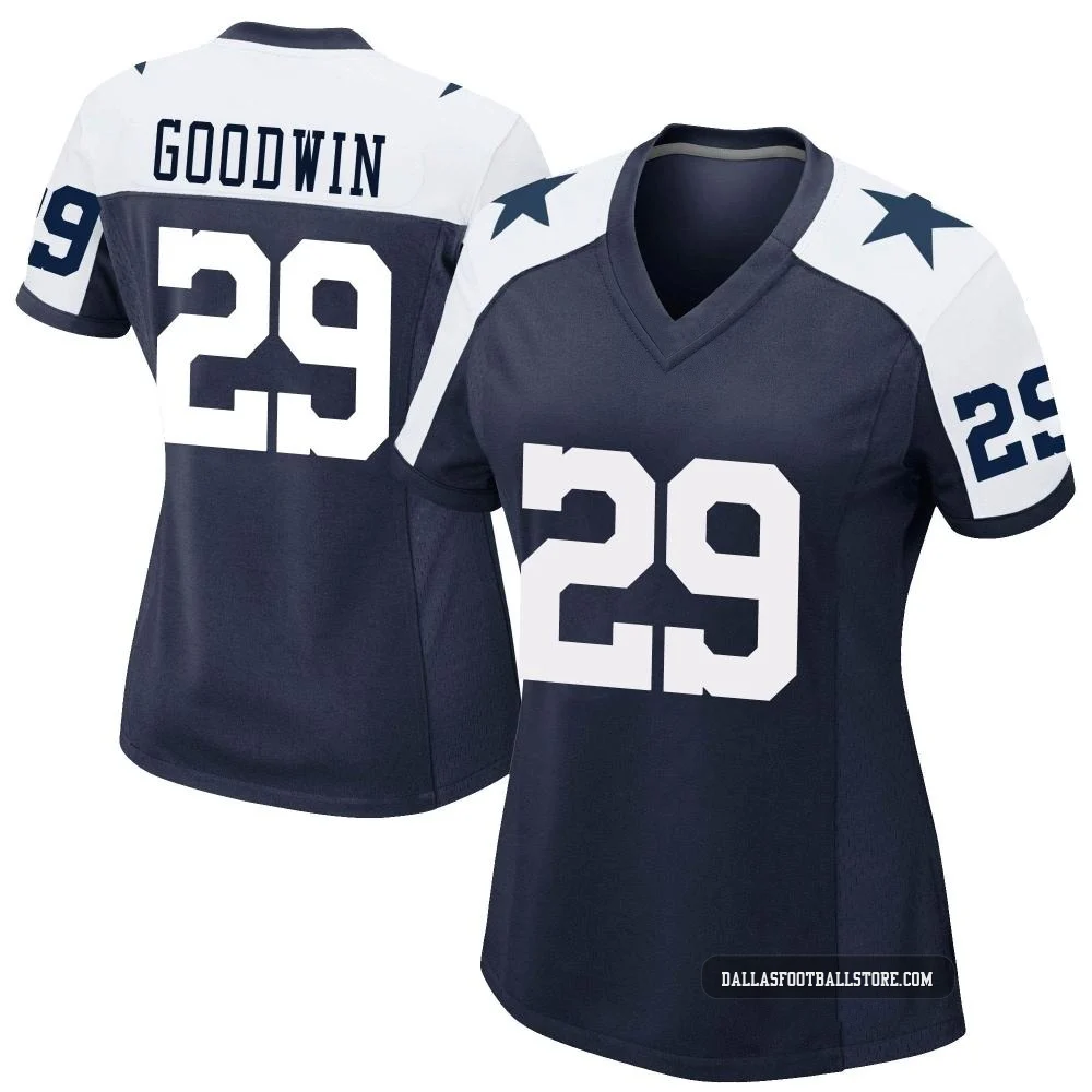 C.J. Goodwin Dallas Cowboys ＃29 Game Women's Navy Alternate Jersey