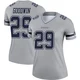 C.J. Goodwin Dallas Cowboys ＃29 Legend Women's Gray Inverted Jersey