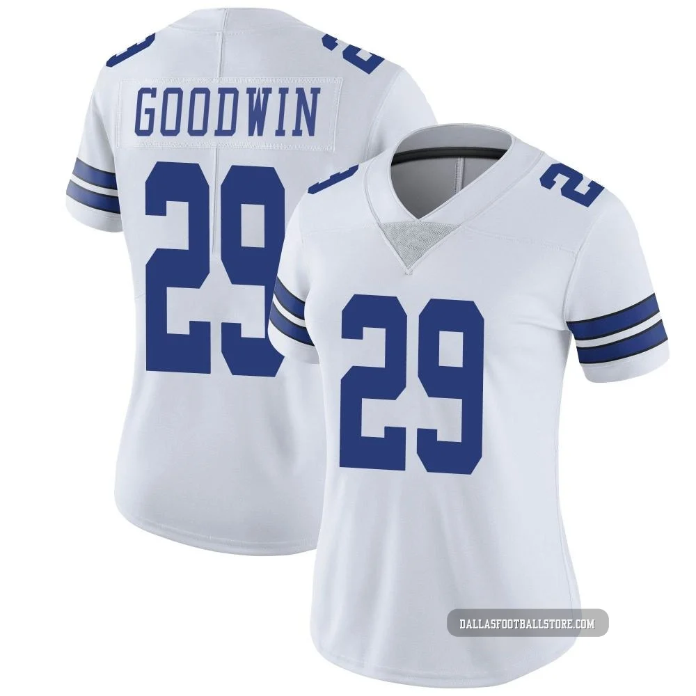 C.J. Goodwin Dallas Cowboys ＃29 Limited Women's White Vapor Untouchable Jersey
