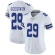 C.J. Goodwin Dallas Cowboys ＃29 Limited Women's White Vapor Untouchable Jersey