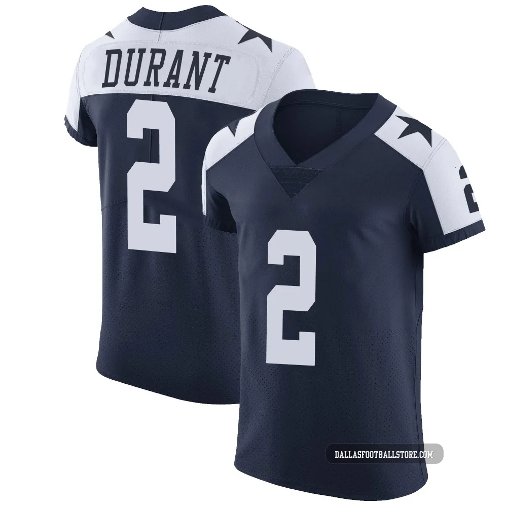 Cobie Durant Dallas Cowboys ＃2 Elite Men's Navy Alternate Vapor Untouchable Jersey