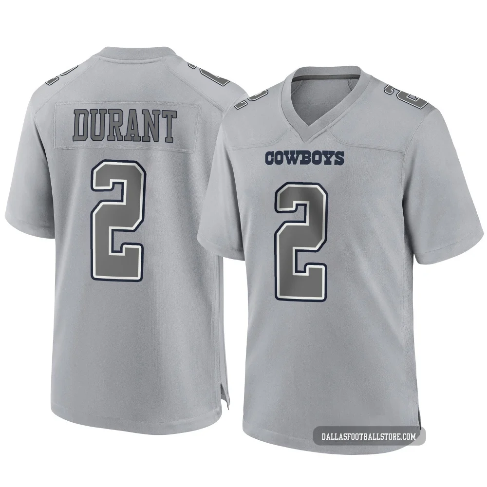 Cobie Durant Dallas Cowboys ＃2 Game Men's Gray Atmosphere Fashion Jersey