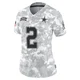 Cobie Durant Dallas Cowboys ＃2 Limited Women's Arctic Camo 2024 Salute to Service Jersey
