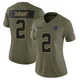 Cobie Durant Dallas Cowboys ＃2 Limited Women's Olive 2025 Salute to Service Jersey