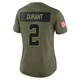 Cobie Durant Dallas Cowboys ＃2 Limited Women's Olive 2025 Salute to Service Jersey