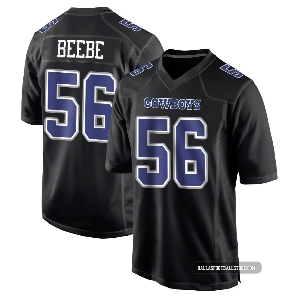 Cooper Beebe Dallas Cowboys ＃56 Game Men's Black Carbon Fashion Jersey