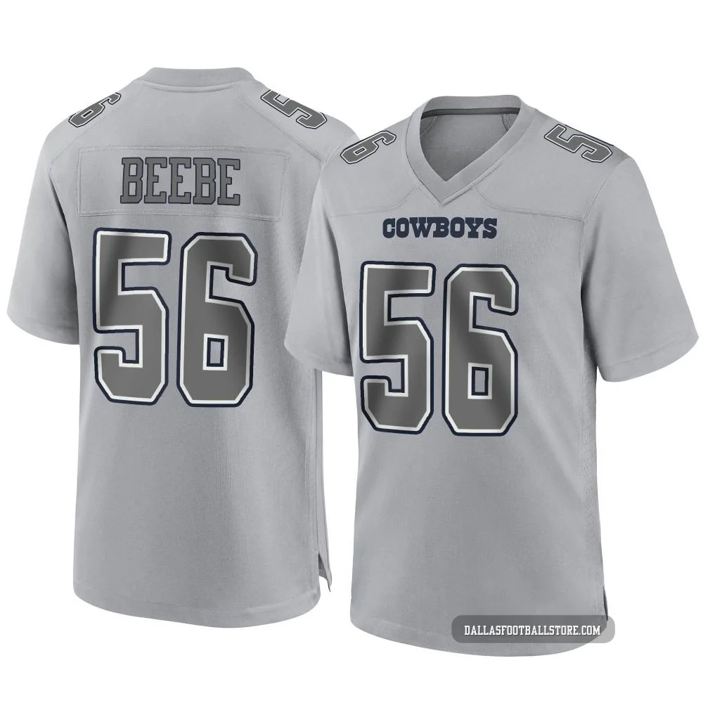 Cooper Beebe Dallas Cowboys ＃56 Game Youth Gray Atmosphere Fashion Jersey