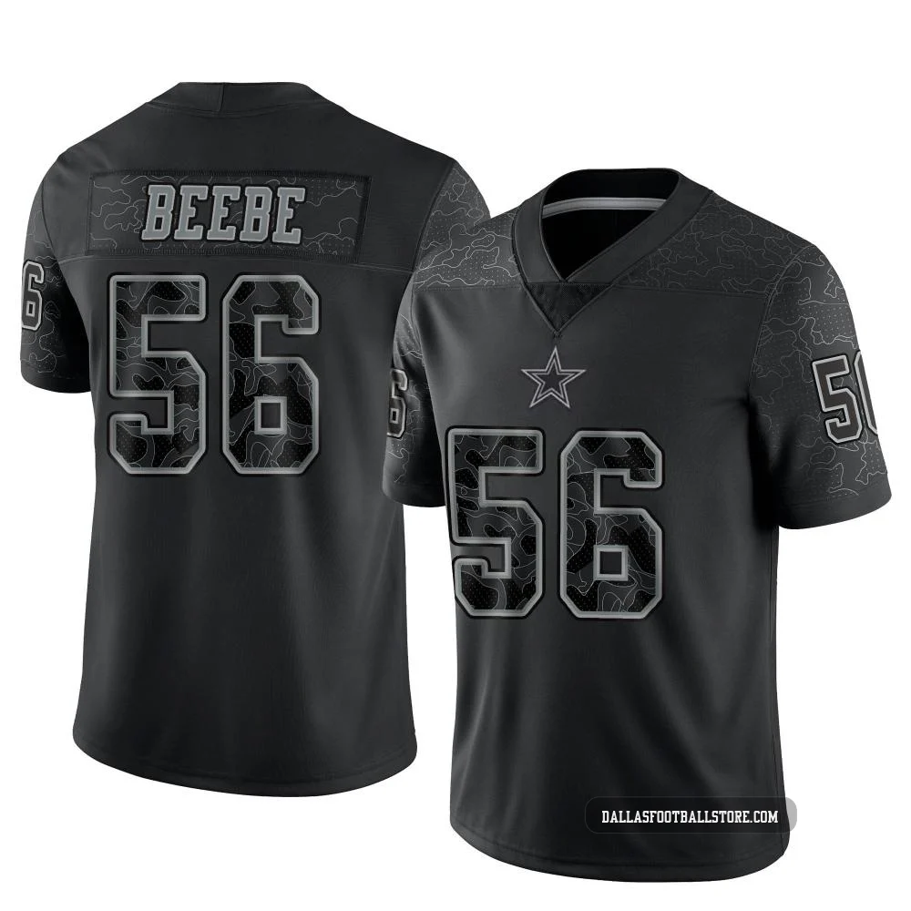 Cooper Beebe Dallas Cowboys ＃56 Limited Youth Black Reflective Jersey