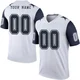 Custom Dallas Cowboys ＃00 Legend Men's White Color Rush Jersey