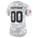 Custom Dallas Cowboys ＃00 Limited Women's Arctic Camo 2024 Salute to Service Jersey
