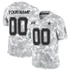 Custom Dallas Cowboys ＃00 Limited Youth Arctic Camo 2024 Salute to Service Jersey