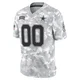 Custom Dallas Cowboys ＃00 Limited Youth Arctic Camo 2024 Salute to Service Jersey