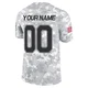 Custom Dallas Cowboys ＃00 Limited Youth Arctic Camo 2024 Salute to Service Jersey