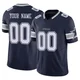 Custom Dallas Cowboys ＃00 Limited Youth Navy Vapor F.U.S.E. Jersey