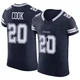 Dalvin Cook Dallas Cowboys ＃20 Elite Men's Navy Vapor F.U.S.E. Jersey