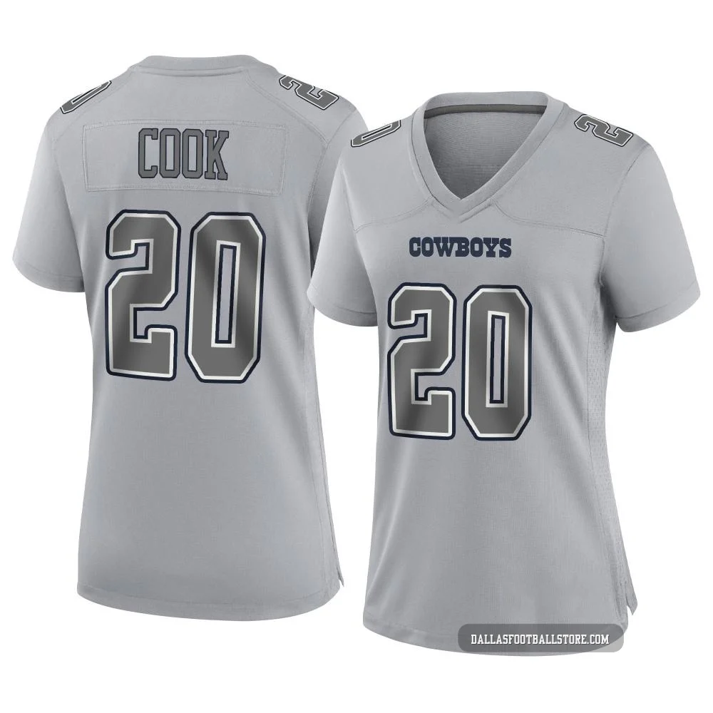 Dalvin Cook Dallas Cowboys ＃20 Game Women's Gray Atmosphere Fashion Jersey