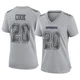Dalvin Cook Dallas Cowboys ＃20 Game Women's Gray Atmosphere Fashion Jersey