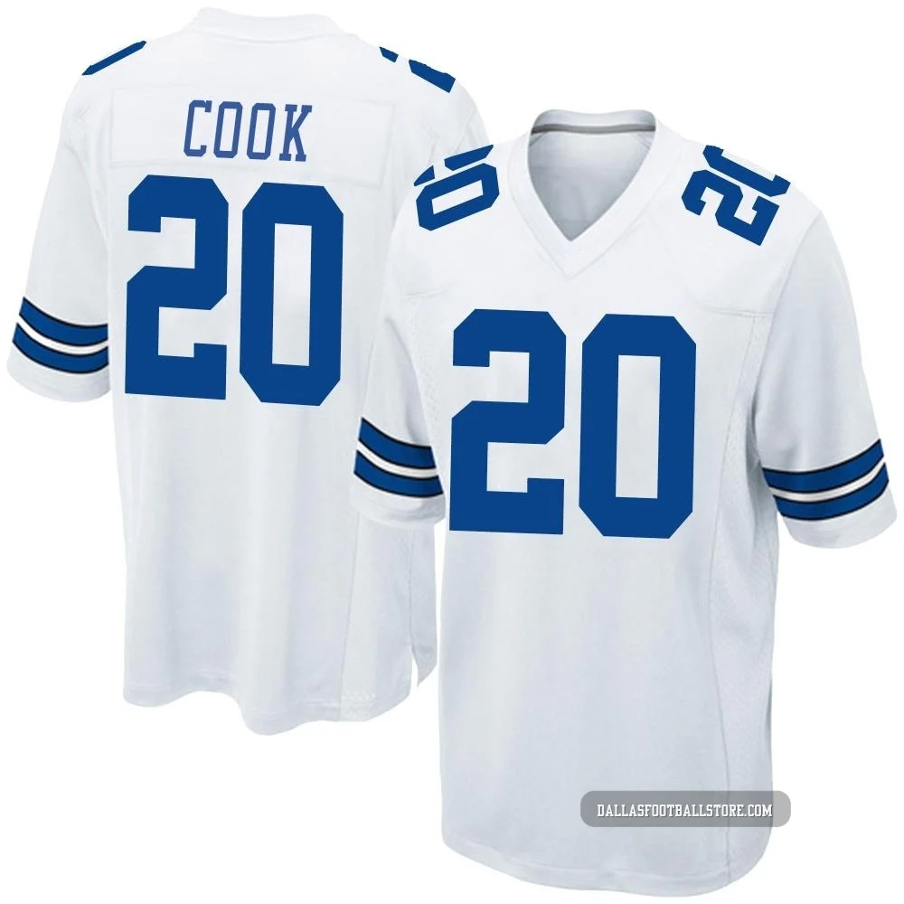 Dalvin Cook Dallas Cowboys ＃20 Game Youth White Jersey
