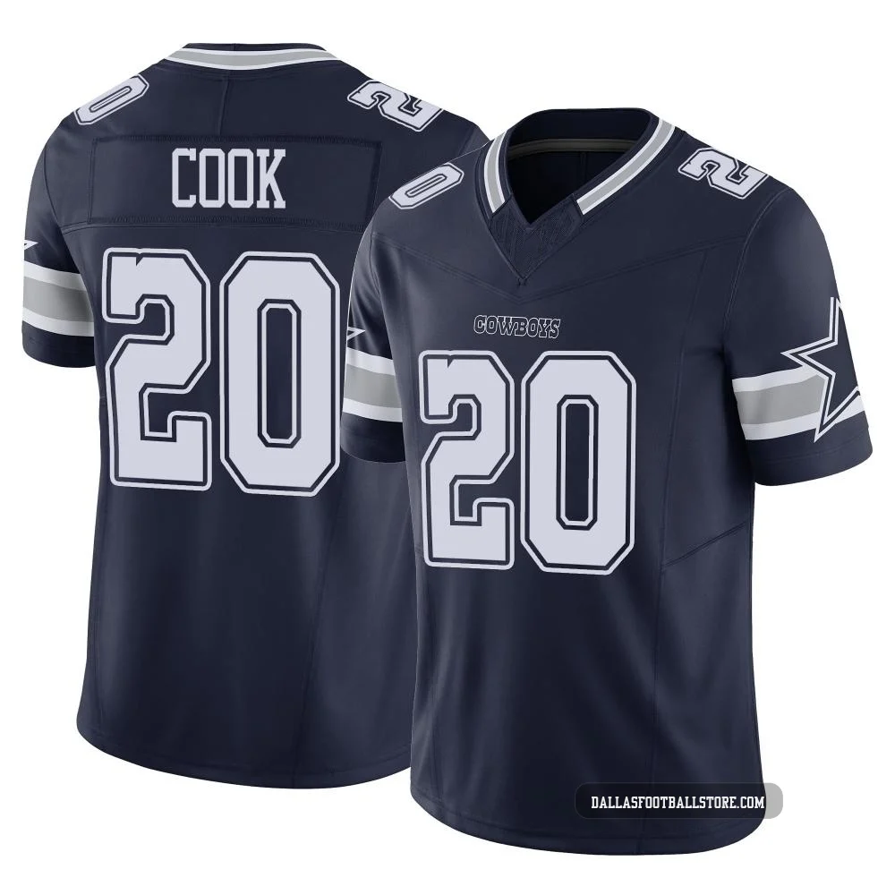 Dalvin Cook Dallas Cowboys ＃20 Limited Men's Navy Vapor F.U.S.E. Jersey