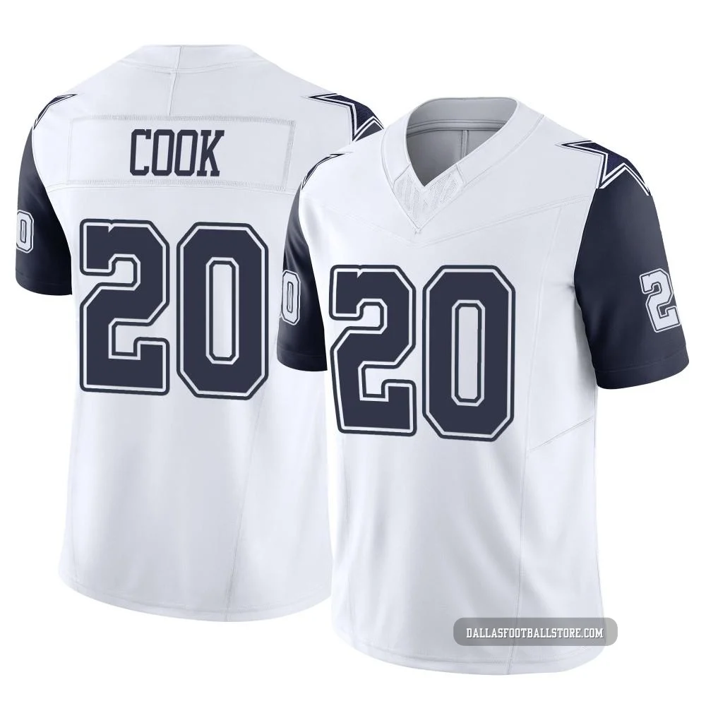 Dalvin Cook Dallas Cowboys ＃20 Limited Men's White 2nd Alternate Vapor F.U.S.E. Jersey