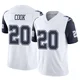Dalvin Cook Dallas Cowboys ＃20 Limited Men's White 2nd Alternate Vapor F.U.S.E. Jersey