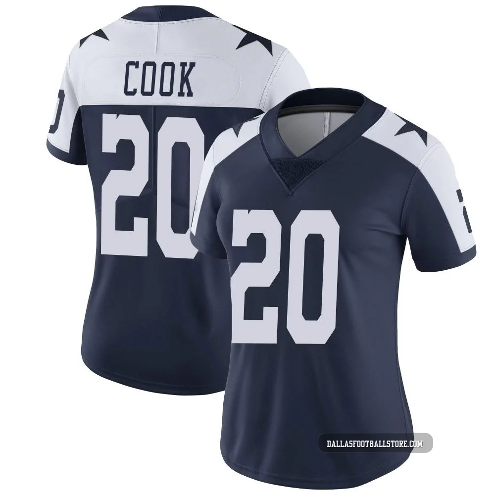 Dalvin Cook Dallas Cowboys ＃20 Limited Women's Navy Alternate Vapor Untouchable Jersey
