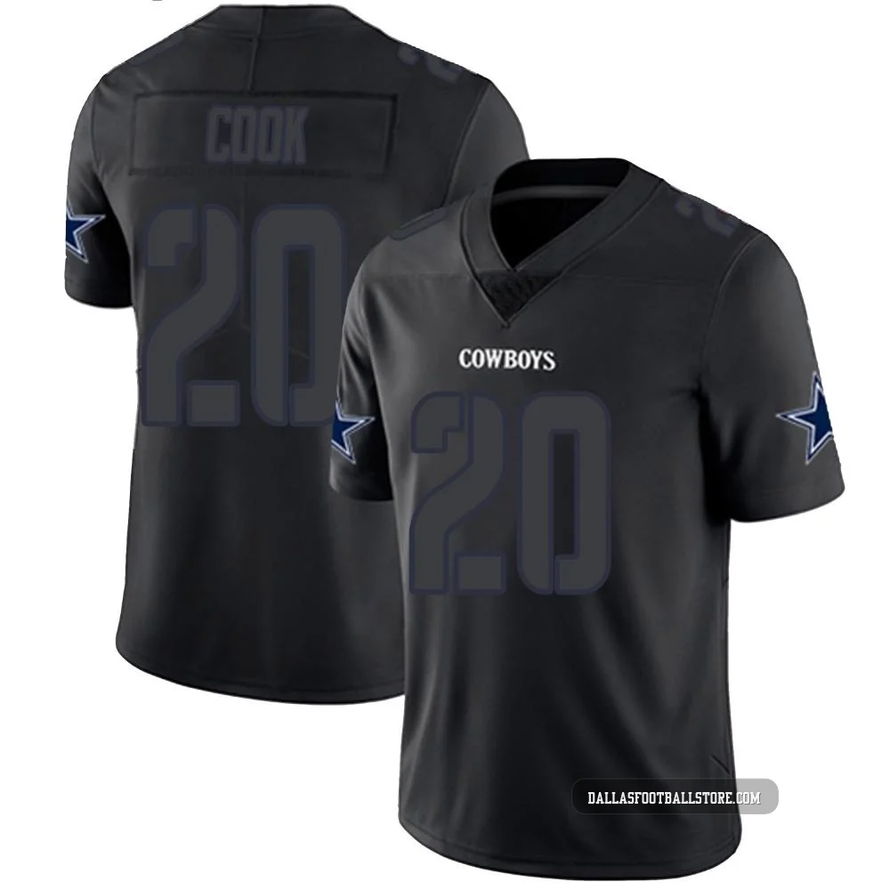 Dalvin Cook Dallas Cowboys ＃20 Limited Youth Black Impact Jersey