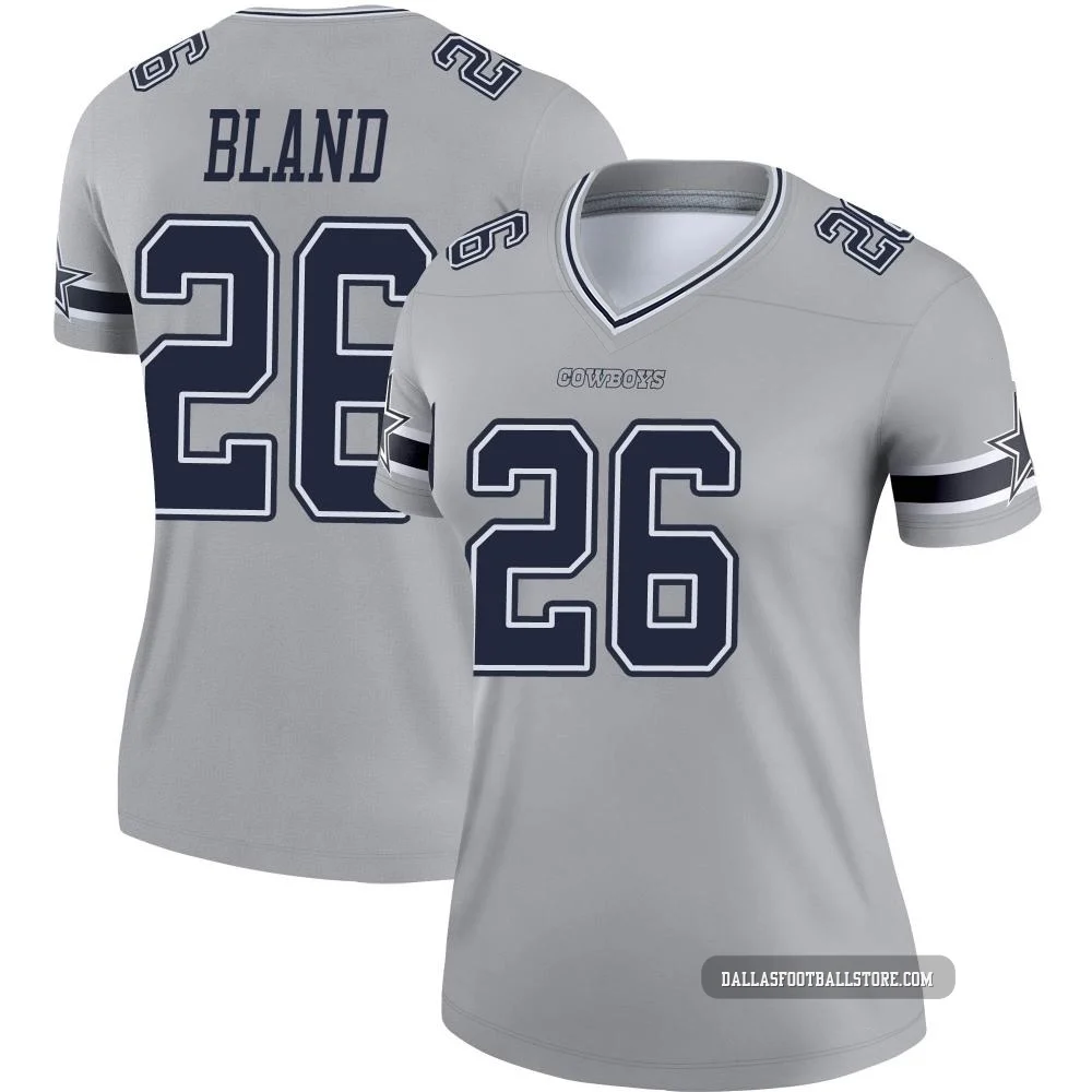 DaRon Bland Dallas Cowboys ＃26 Legend Women's Gray Inverted Jersey