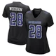 Darren Woodson Dallas Cowboys ＃28 Game Women's Black Carbon Fashion Jersey