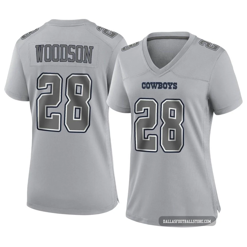 Darren Woodson Dallas Cowboys ＃28 Game Women's Gray Atmosphere Fashion Jersey