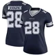 Darren Woodson Dallas Cowboys ＃28 Legend Women's Navy Jersey