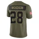 Darren Woodson Dallas Cowboys ＃28 Limited Men's Olive 2025 Salute to Service Jersey