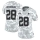 Darren Woodson Dallas Cowboys ＃28 Limited Women's Arctic Camo 2024 Salute to Service Jersey