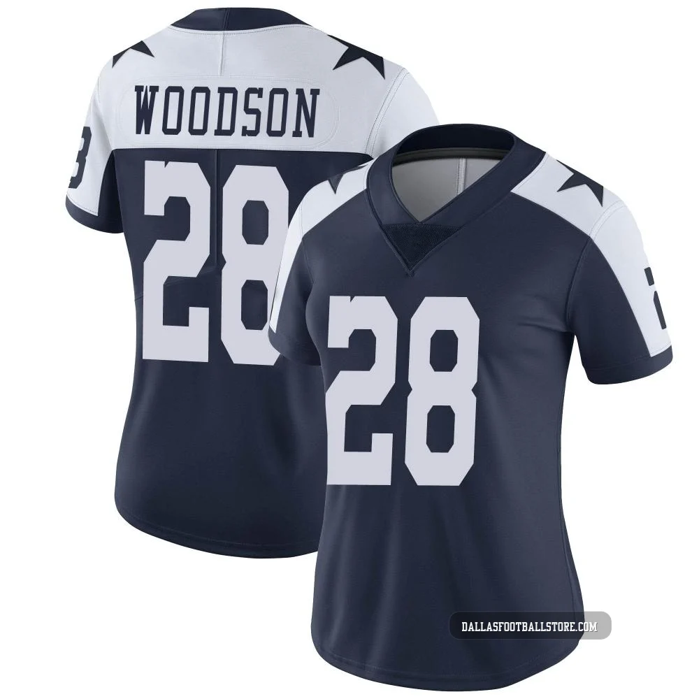 Darren Woodson Dallas Cowboys ＃28 Limited Women's Navy Alternate Vapor Untouchable Jersey