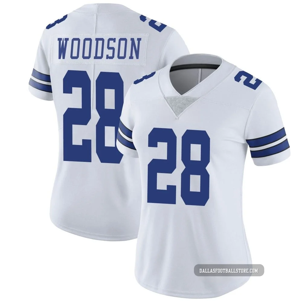 Darren Woodson Dallas Cowboys ＃28 Limited Women's White Vapor Untouchable Jersey