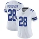 Darren Woodson Dallas Cowboys ＃28 Limited Women's White Vapor Untouchable Jersey
