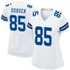 David Durden Dallas Cowboys ＃85 Game Women's White Jersey
