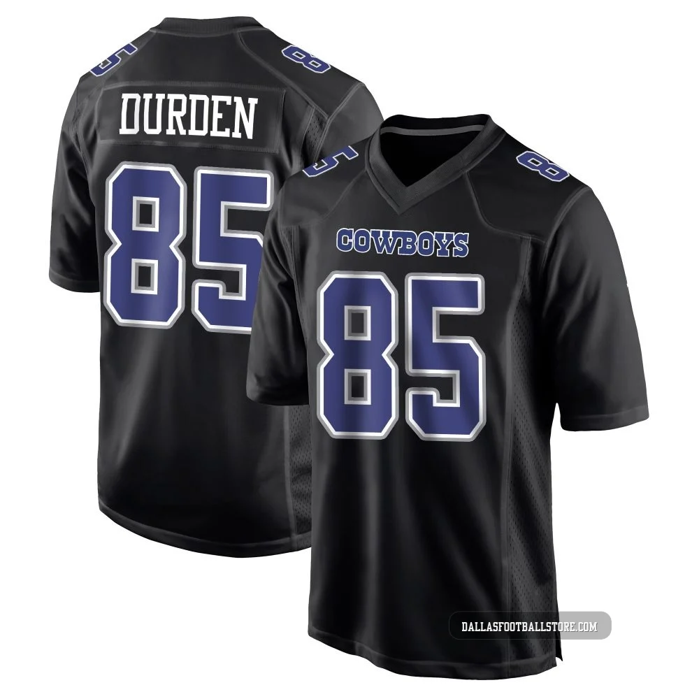 David Durden Dallas Cowboys ＃85 Game Youth Black Carbon Fashion Jersey