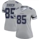 David Durden Dallas Cowboys ＃85 Legend Women's Gray Inverted Jersey